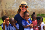 Janina beim Freiwilligendienst in Ghana