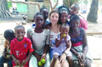 Nicole bei Freiwilligenarbeit in Ghana